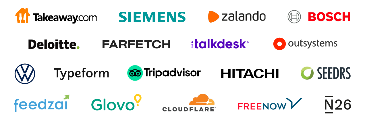 Logos of companies working with Landing.Jobs