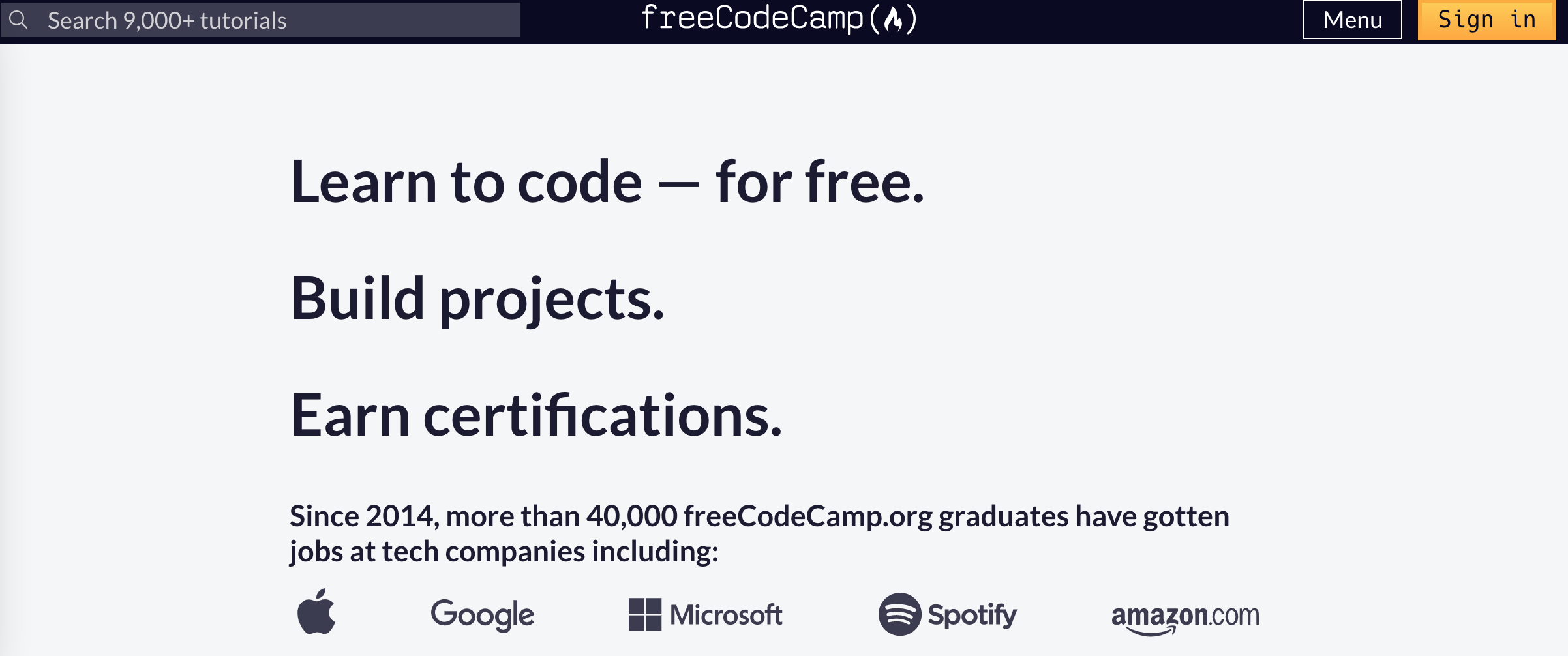 free code camp website